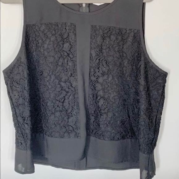 Reitmans Tops - Reitman’s Black Lace Sleeveless Blouse.
